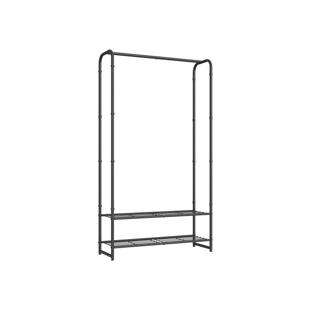 Riiulitega riidenagi 29 x 73 x 158,4 cm mattmust