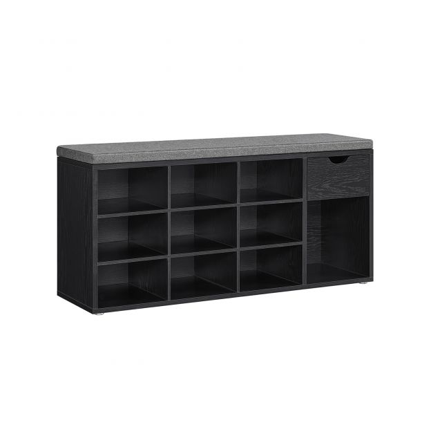 Kingapink sahtliga 30 x 104 x 48 cm eebenipuu must-kiltkivihall