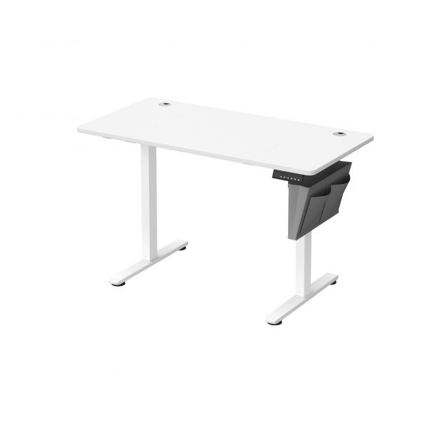 Elektriliselt reguleeritava kõrgusega kirjutuslaud 60 x 120 x (72-120) cm, valge