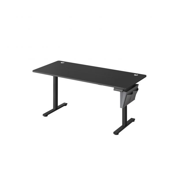 Elektriliselt reguleeritava kõrgusega kirjutuslaud 60 x 160 x (72-120) cm, must