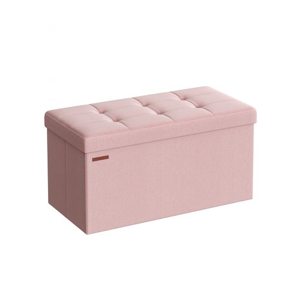 Taburet panipaigaga 38 x 76 x 38 cm pastelne roosa