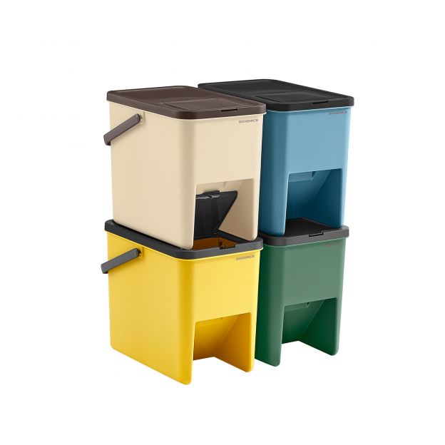 Kleebistega prügikasti komplekt, igaüks 4,20 L