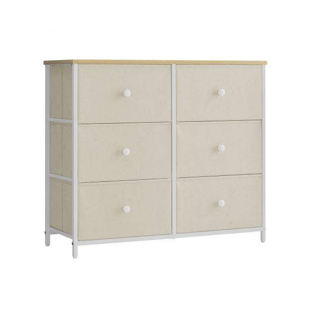 Dresser 6 riidest sahtlit metallraamiga organiseerijaga