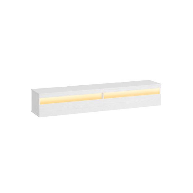 TV-alus, TV-kapp rippuv, rippkapp elutoa sein, erinevatele teleritele, telerikapp, elutuppa, moodne, 147 x 35 x 30 cm, eebenimust LTV133B02
