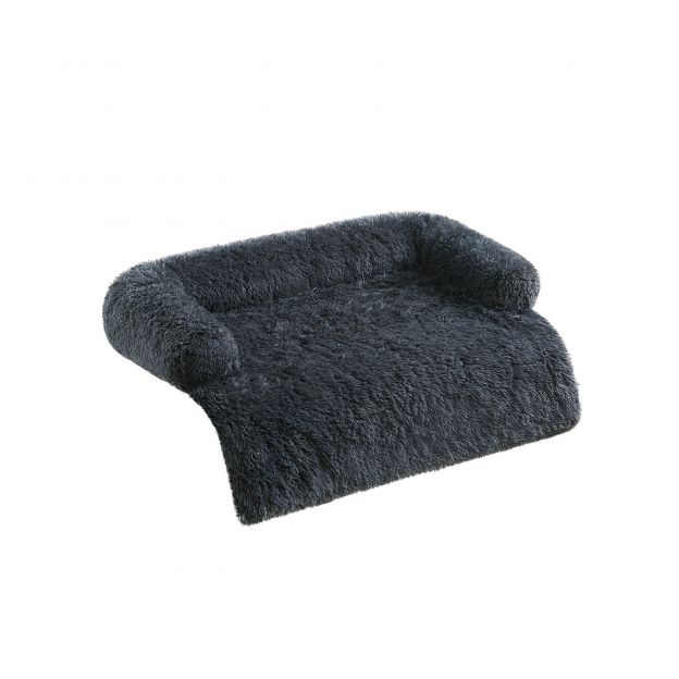 Koera voodi XXL plüüs 122 x 95 x 18 cm tumehall