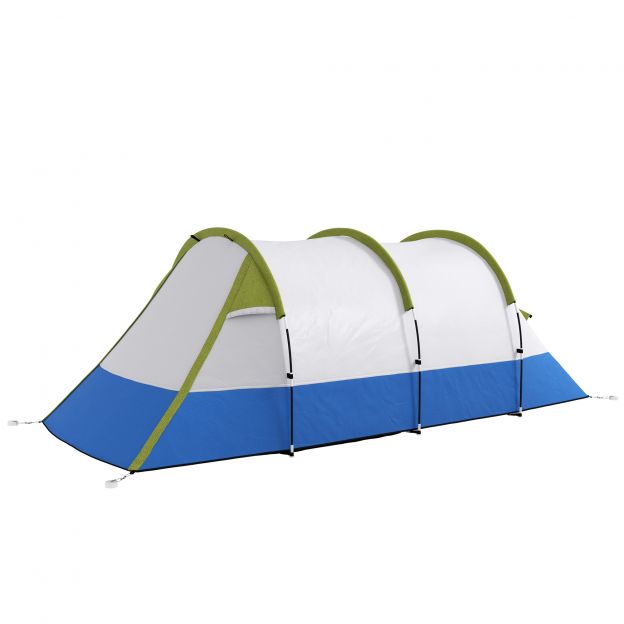 Telk, tunnelitelk 3 inimesele, valguskonksuga, eeskoda, 2 ruumi, tuulekindel peretelk kandekotiga, 2000mm veekindel pop-up telk telkimiseks, aeda, roheline