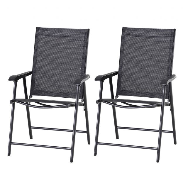 Kokkupandavad matkatoolid 2 tk komplektis, käetugedega, metallist kalastustool must 58x64x94cm, ideaalne õues ja vaba aja veetmiseks.