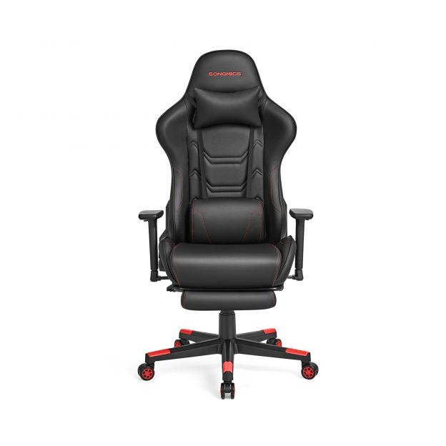 Mänguritool ergonoomiline käetugedega must/punane