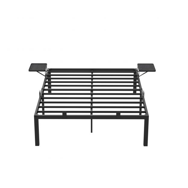 Metallist kaheinimese voodiraam 190 x 140 cm madratsile