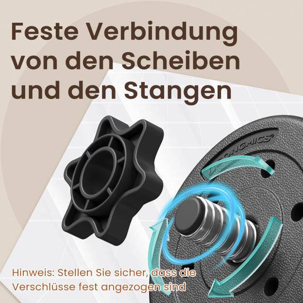 2-ühes hantlid, hantlikomplekt ühendusterastoruga, 2 x 10 kg, tindimust