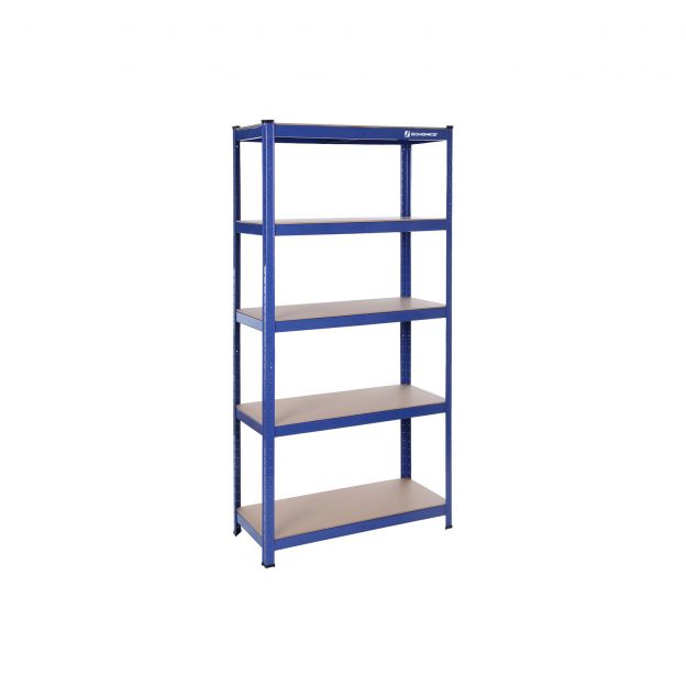 Metallist hoiustamiseriiul, kõrgusega 150cm, sinine