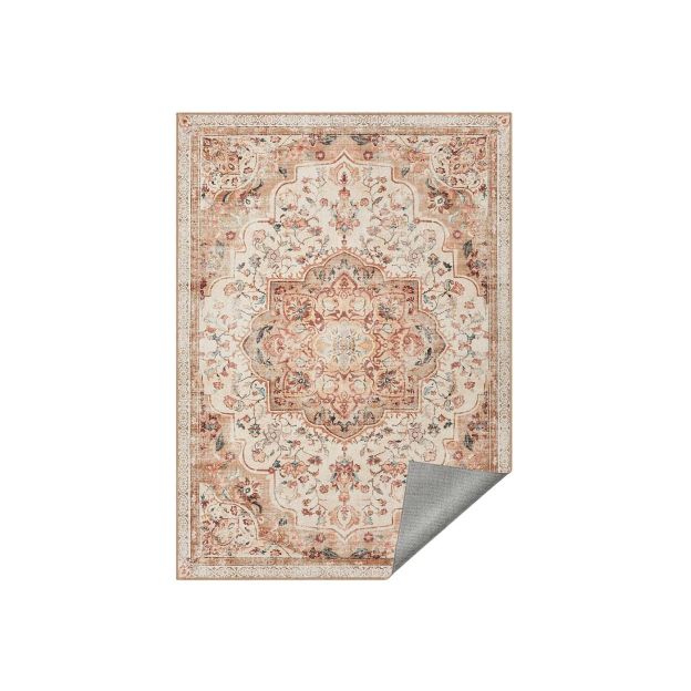 Vintage vaip, 160 x 230 cm, elutoavaip, magamistoavaip, pestav vaip, libisemiskindel vaip, kööki, koridori, söögituppa, cappuccinobeige TAR033L01