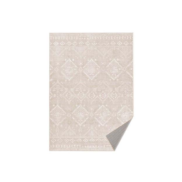 Boho vaip, 120 x 170 cm, magamistoa vaip, elutoa vaip, libisemiskindel vaip, pestav vaip, kohev, kaunistus, elutuppa, liivabež TAR027L02