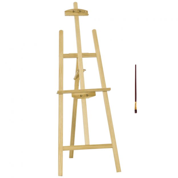 Kavallett Männistuudio kavallett männipuidust 90° reguleeritav Looduslik 51,5x71,5x134,5cm maalikunstnikele & kunstnikele.