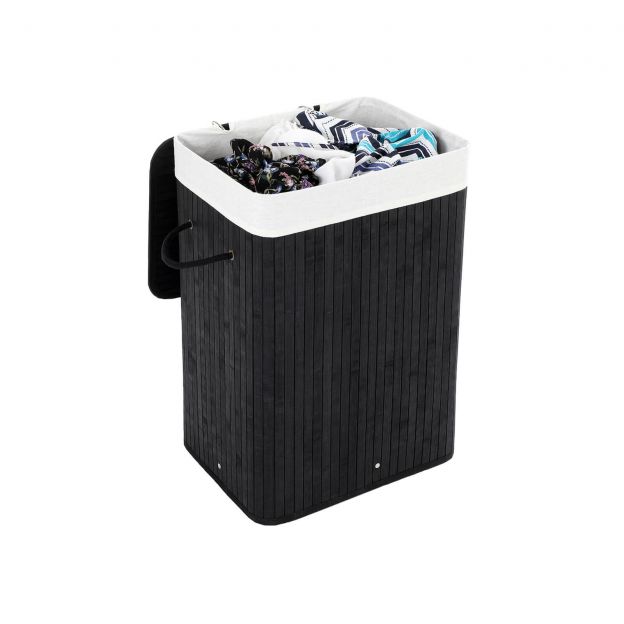 Pesukorv bambusest 72 L must