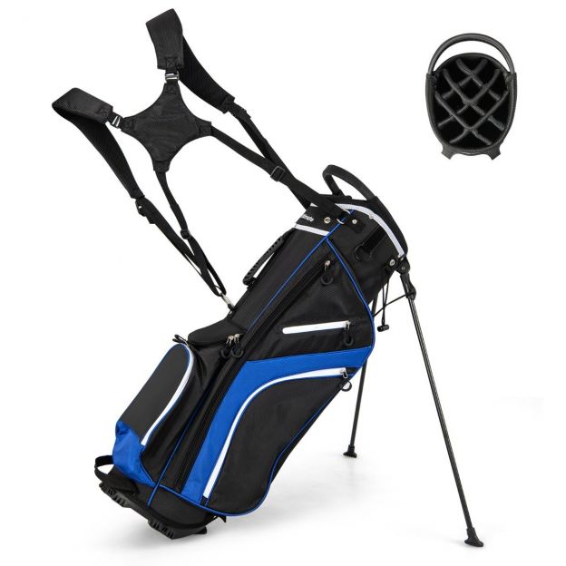 Golfikott 14-osalise kepijaotusega, 6 taskut, jahutustasku ja vihmakattega, sinine