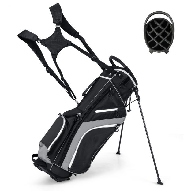 Golfikott 14-osalise kepijaotusega, 6 taskut, jahutustasku ja vihmakate, hall