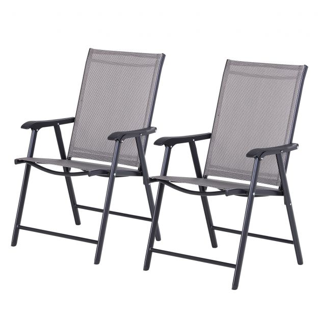 Kokkupandavad toolid 2 tk komplekt Käetugedega kalastustool Metall Hall 58x64x94cm