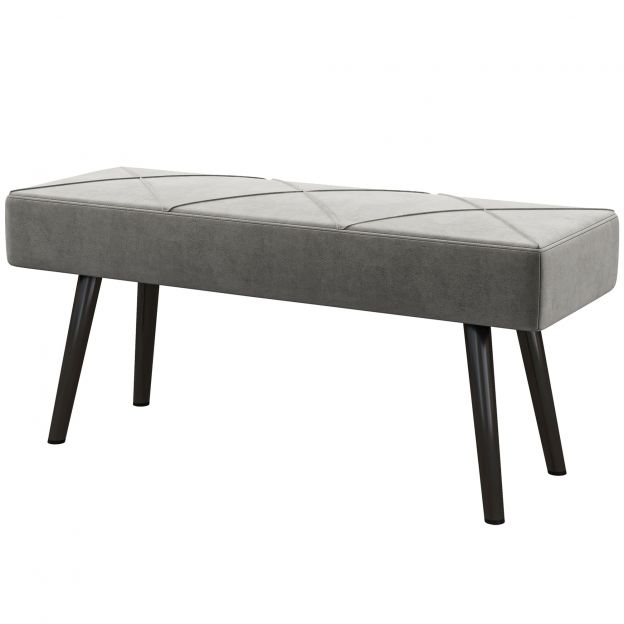 Polsterpink Sametoptika Istmepink Voodipink Esikpink X-muster kuni 120 kg hall 100x36x45 cm magamistoa jaoks.de