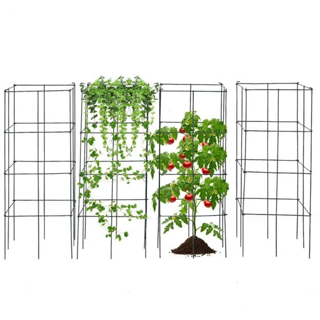 4-osaline komplekt tomati toestus metallvõre tomatitorn kurgitorn tomatipuur 100 cm