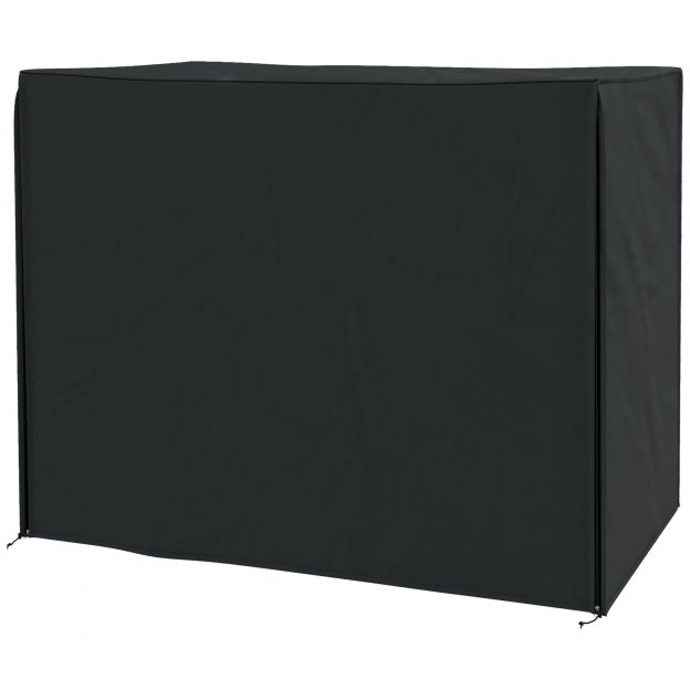 Hollywoodi kiige kate veekindel kaitsekate aiakiigele UV-kaitsega Oxford must 220 x 125 x 172 cm.de