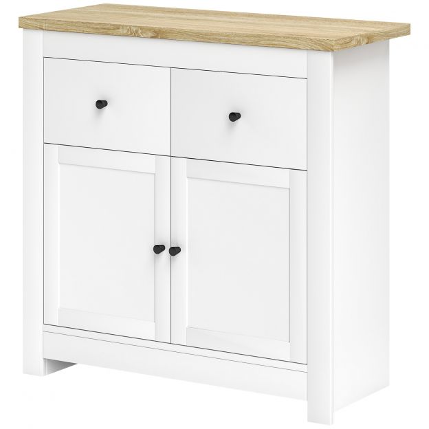Kapp köögikapp 2 sahtliga, pehme sulgemisega kahekordne uks, reguleeritav riiul, kaasaegne hoiukapp elutuppa, magamistuppa 79 x 35 x 80 cm valge
