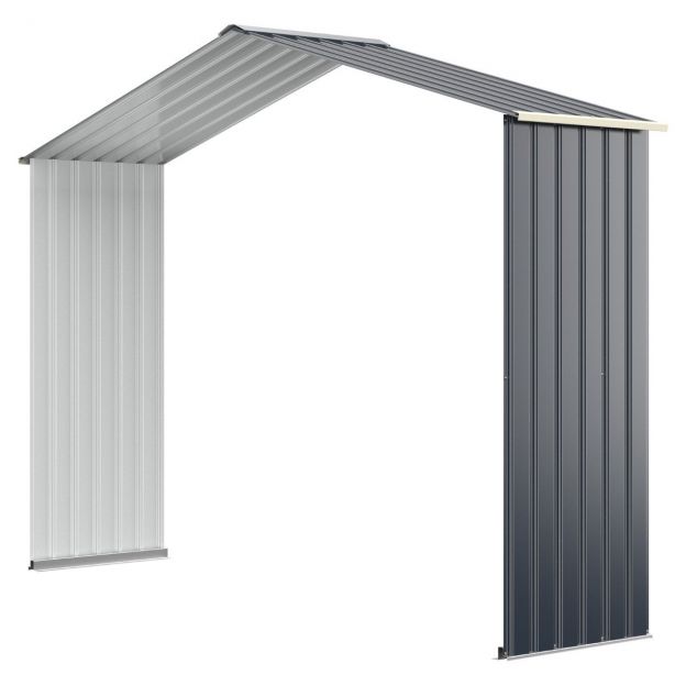 Laienduskomplekt välismetallist kuurile, laiendatud 277 x 202 x 64 cm, hall