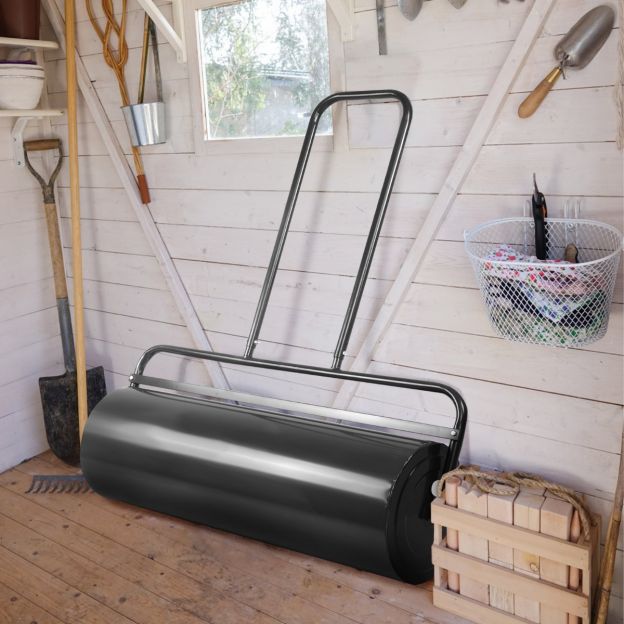 Terasest mururull raske trumliga 114 × 90 × 30 cm must