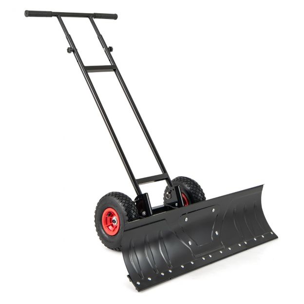 Ratastel lumekühvel, 91,5 cm töölaius, kõrgus- ja nurgasätitav, must