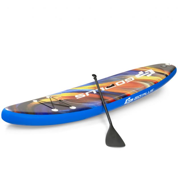 Paddle Board Stand-Up Täispuhutav Aerulaud 335 x 76 x 15 cm Tähtede Muster Kirju