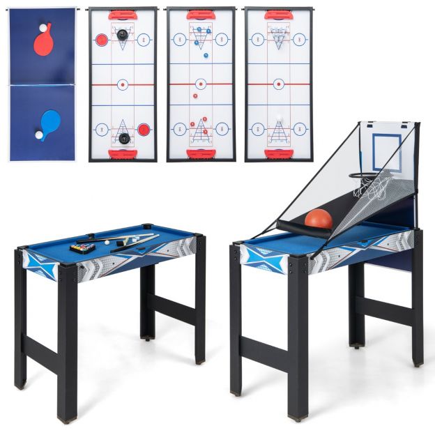 6 ühes Muti mängulaud lauajalgpall korvpalliga piljard lauatennis õhuhoki lauatennis shuffleboard