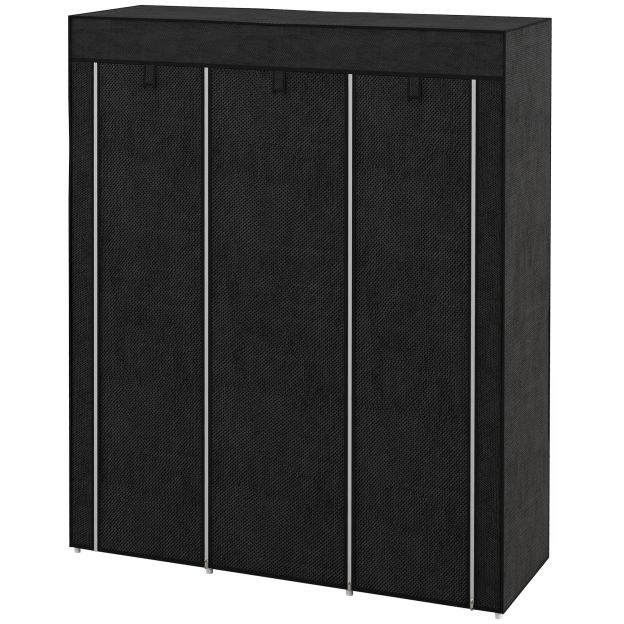 Riidekapp riidepuuga 8 tasandit 125x43x162,5cm helehall ruumisäästlik kokkupandav kapp esikusse ja magamistuppa.