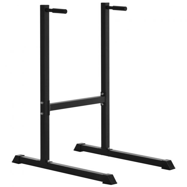 Dipstation Dipstatiiv kõhu- ja seljatreeninguks terasest must 104x70 5x122cm stabiilne ja ruumisäästlik.