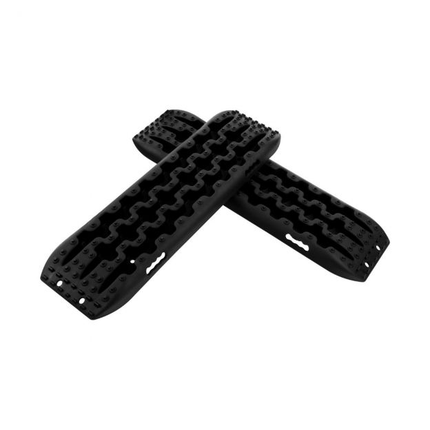 Offroad liivamatid, 2 tk, käivitusabi rehvideredelile liiva/pori/lume jaoks, 107 × 31 × 7 cm, must