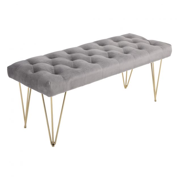 Sissepääsu ala pingiga jalatsipink sametkattega Velvet hall 116x44,5x49cm ideaalne esikusse ja koridori.