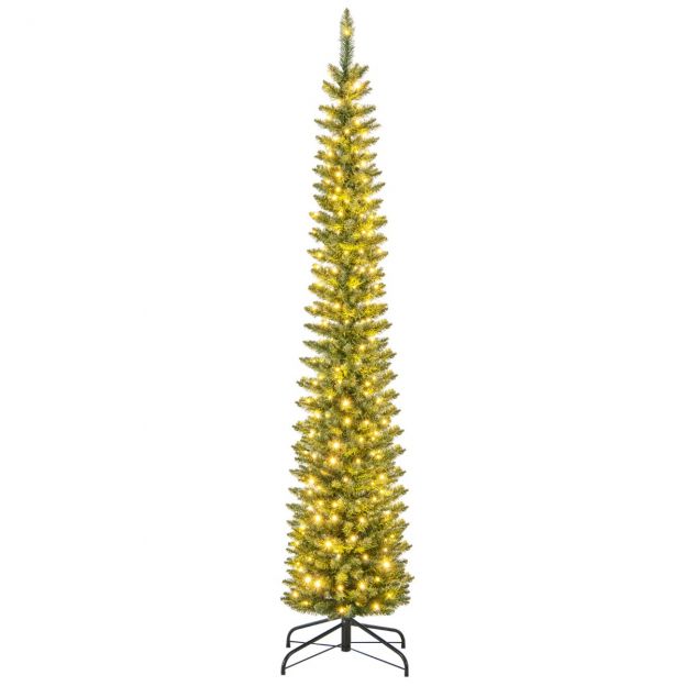 Kunstlik jõulupuu LED-tuledega, sale jõulupuu, valgustatud pidukuusk, 210 cm