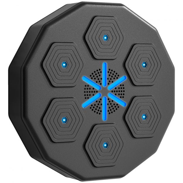 SPORTNOW Elektrooniline Bluetooth poksimasin muusika ja LED-iga, seinale paigaldatav nutikas poksisihtmärk täiskasvanutele, ideaalne koduseks treeninguks.