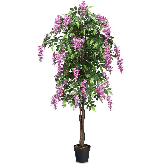 Kunsttaim kasutatav kunstpalm kunstpuu 180 cm roosa