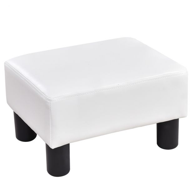 Jalapink istmetumba jalapink jalapingike jalatugi jalapadi polsterdatud tumba PU 40 x 30 x 24 cm - valge