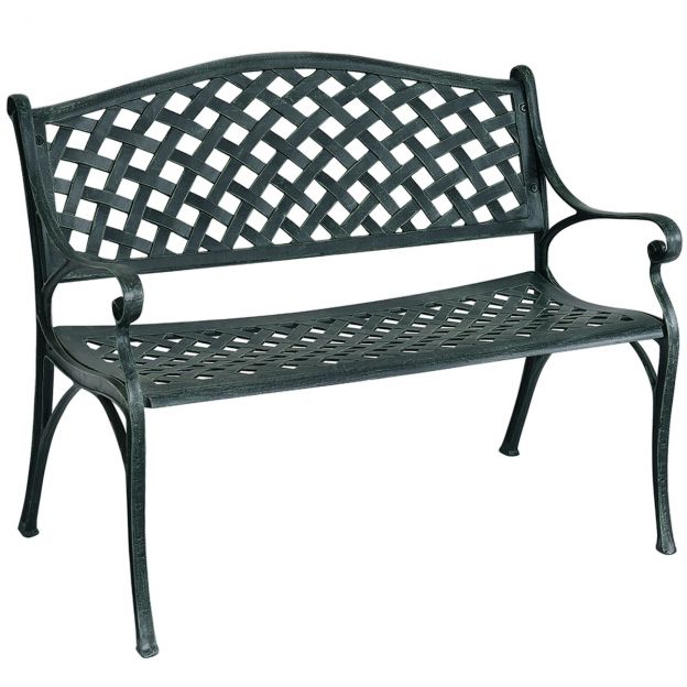 Aiapink alumiiniumist istmepink käetugedega 103 x 55 x 82 cm antiikroheline