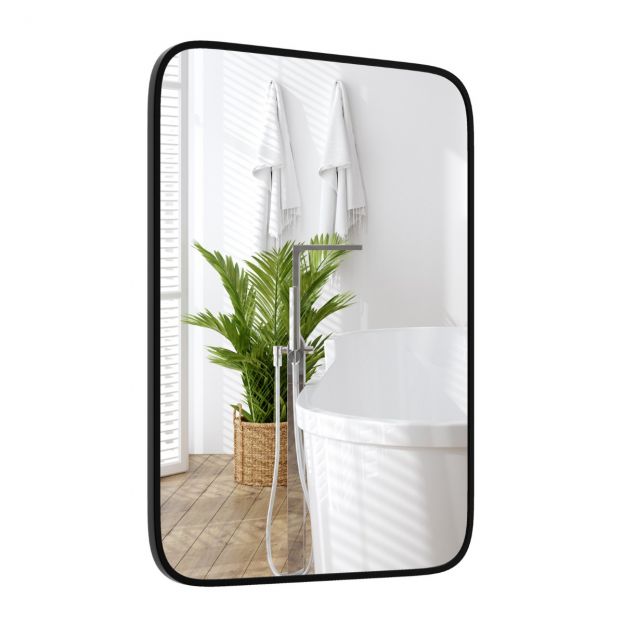 Vannitoapeegel 70 x 50 cm suur kosmeetikapeegel purunemiskindla kilega ristkülikukujuline