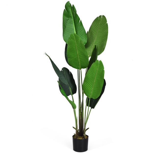 Kunsttaim Kunstlik rohetaim 160 cm Troopiline palm Kunstlik monstera Havisaba