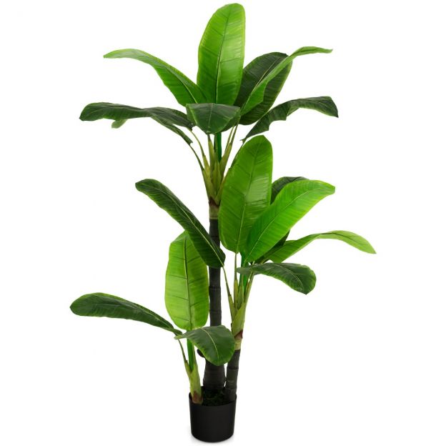 150 cm kõrgune kunstlik banaanipuu troopiline palm roheline