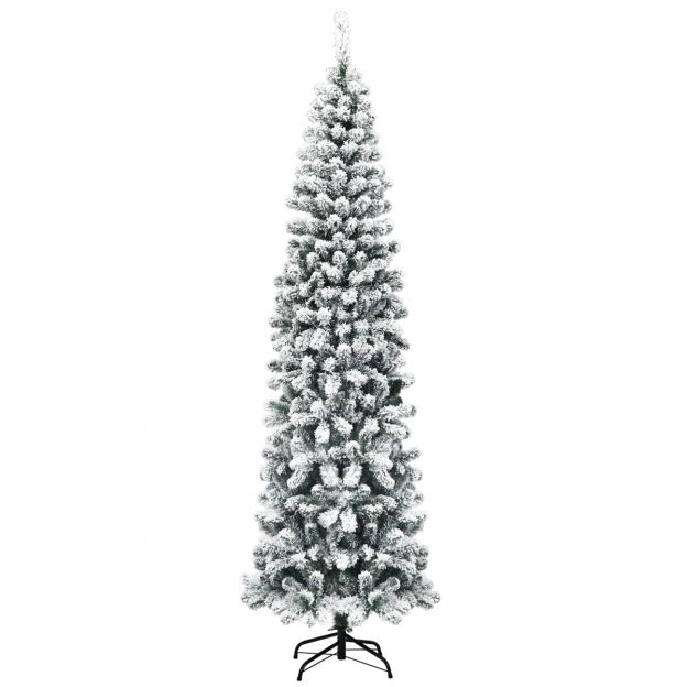 Kunstlik lumega kaetud jõulupuu 461 oksaga, 225 cm