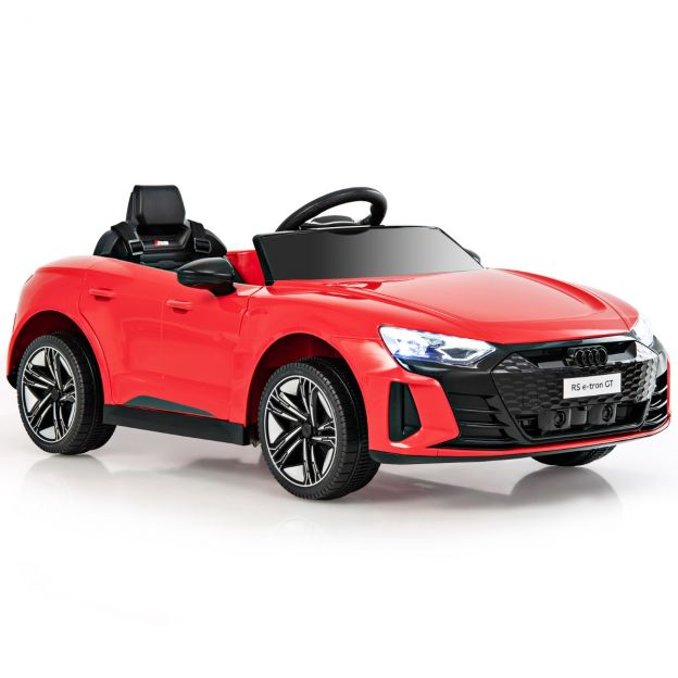 Audi RS laste elektriauto 2,4 G kaugjuhtimispuldiga, muusika ja esituledega, punane