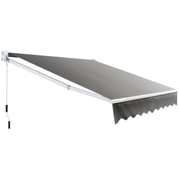 Alumiiniumist terrassi päikesekaitse markiis 295 x 250 cm hall