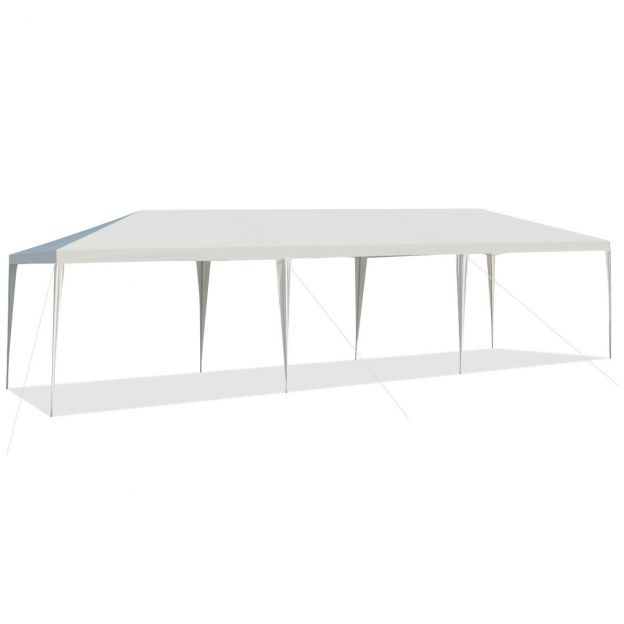 Peotelk 3 m x 9 m, veekindel paviljon õues kasutamiseks, valge
