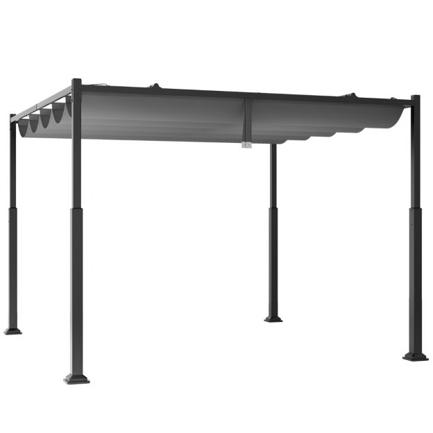 3,1 x 3,1 m pergola liugkatusega veekindel paviljon talvekindel aiapaviljon hall