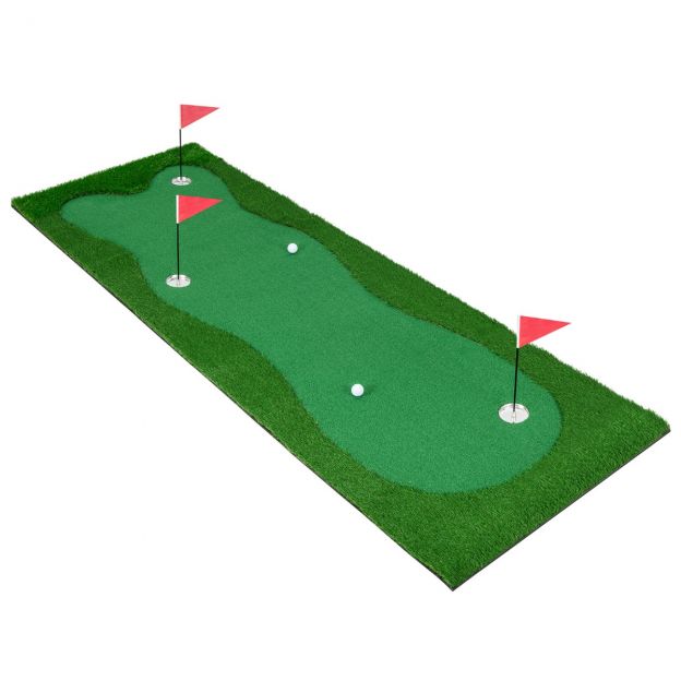 300 x 100 cm golfi puttimatt, kunstmuruga golfimatt, treeningmatt koju, roheline