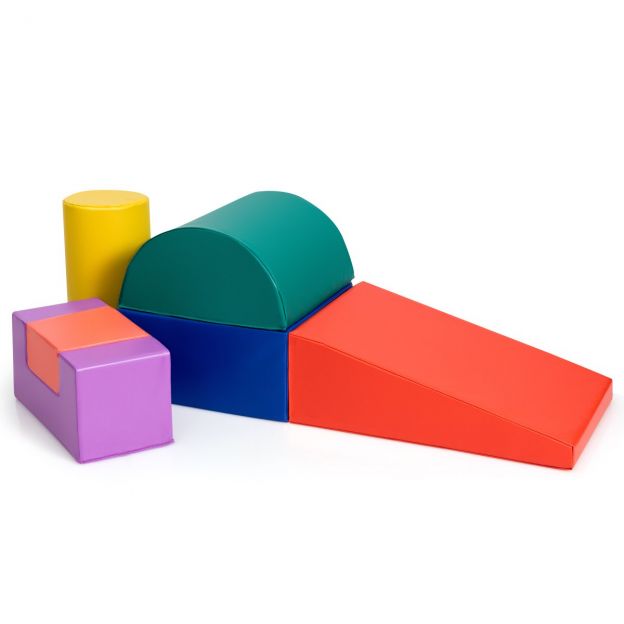 6 tk. vahtplastist hiigelklotsid müramiseks ja ronimiseks, pehmed vahtplastklotsid punane